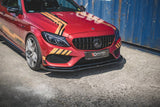 Maxton Design - Racing Durability Front Splitter + Flaps Mercedes Benz C43 AMG C205 Coupe Front Spoiler Maxton Design royalty-bespoke.myshopify.com