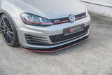 Maxton Design - Racing Durability Front Splitter Volkswagen Golf GTI MK7 Front Spoiler Maxton Design royalty-bespoke.myshopify.com