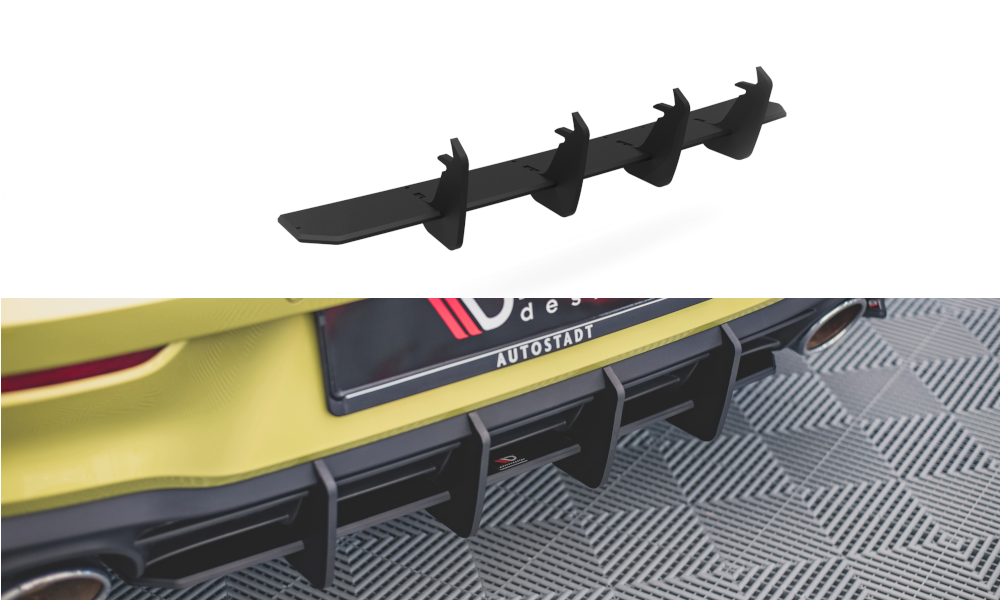 Maxton Design - Racing Durability Rear Diffuser V.2 Volkswagen Golf GTI ...