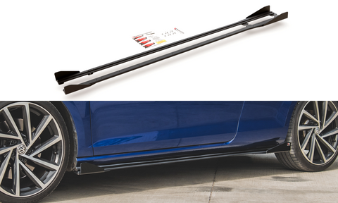 Maxton Design - Racing Durability Side Skirts Diffusers + Flaps Volkswagen Golf R / R-Line MK7.5