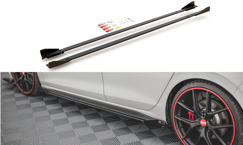 Maxton Design - Racing Durability Side Skirts Diffusers + Flaps Volkswagen Golf GTI / GTI Clubsport / GTE / R-Line MK8 Side Skirts Diffusers Maxton Design royalty-bespoke.myshopify.com