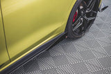 Maxton Design - Racing Durability Side Skirts Diffusers + Flaps Volkswagen Golf GTI / Clubsport / R-Line MK8
