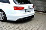 Maxton Design - Rear Diffuser & Rear Side Splitters Audi A6 S-Line C7 (Exhaust 1X2) Rear Diffuser Maxton Design royalty-bespoke.myshopify.com