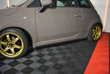 Maxton Design - Side Skirts Diffusers Fiat 500 Hatchback (Pre-Facelift)