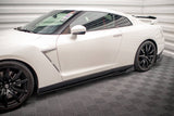 Maxton Design - Side Skirts Diffusers + Flaps Nissan GTR R35 Facelift