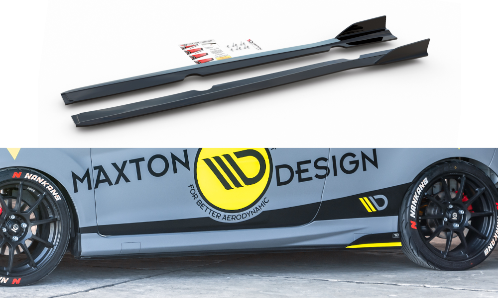 Maxton Design - Side Skirts Diffusers Ford Fiesta ST MK7 (Facelift ...