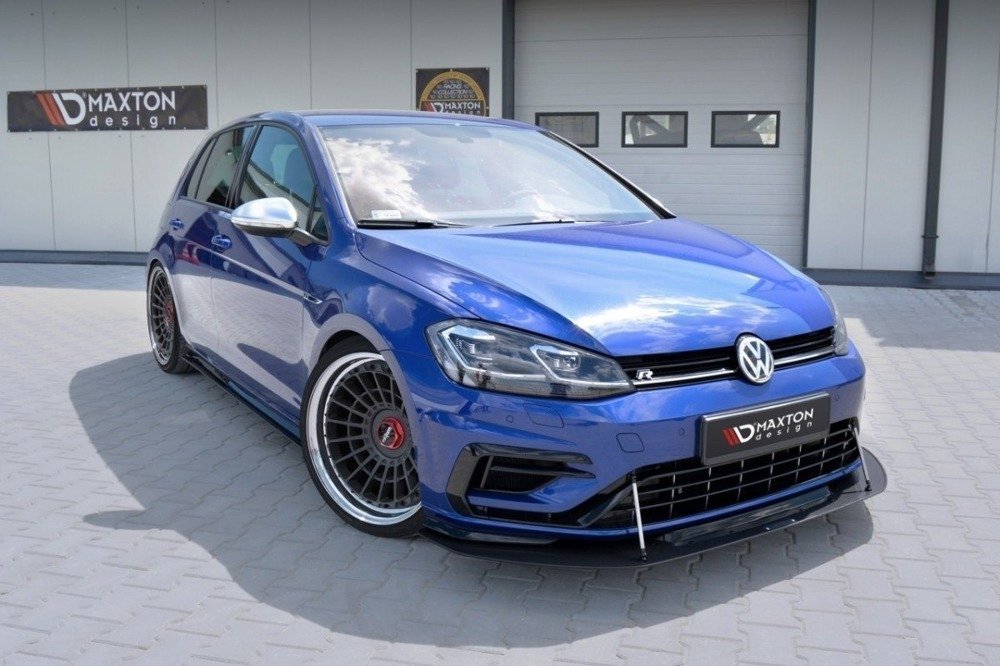 Maxton Design - Hybrid Front Racing Splitter Volkswagen Golf R / R-Line ...
