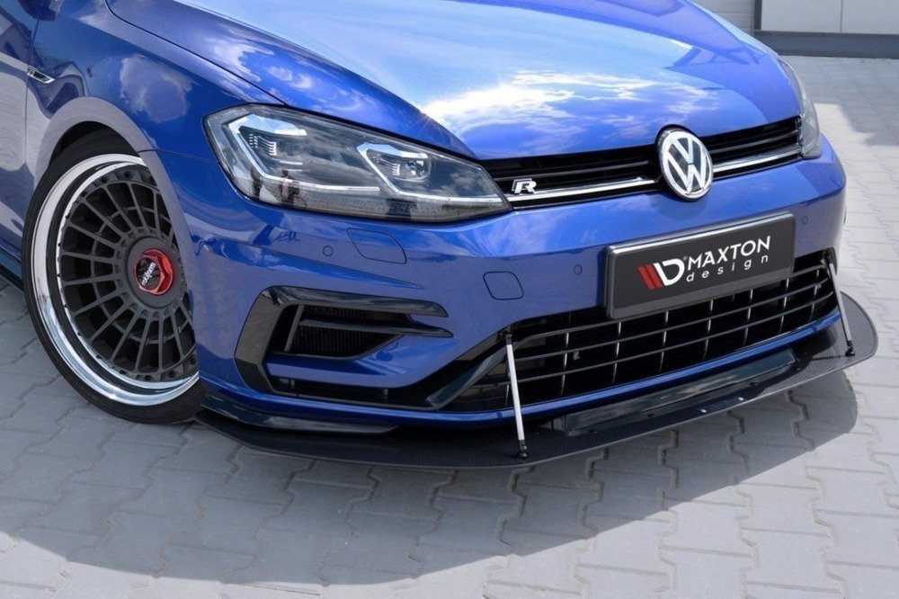 Maxton Design - Hybrid Front Racing Splitter Volkswagen Golf R / R-Line ...