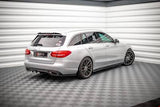 Maxton Design - Central Rear Splitter (with vertical bars) Mercedes Benz C-Class W205 Rear Diffuser Maxton Design royalty-bespoke.myshopify.com