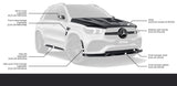 Larte Design - Front Bumper Overlay Mercedes Benz GLE-Class AMG-Line W167 Front Inserts Larte Design royalty-bespoke.myshopify.com