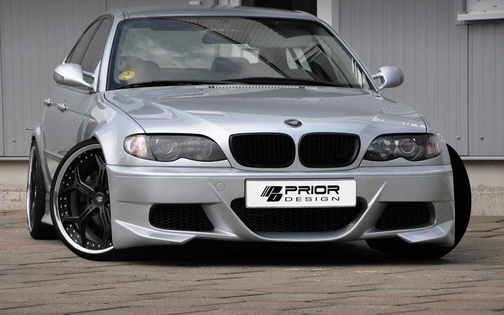 BMW E46 M3 CSL Style Body Kit – Front & Rear – Gloss Black Fiberglass