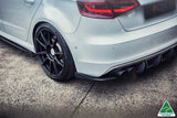 Flow Designs - Rear Splitters Audi S3 Sportback 8V Rear Side Splitters Flow Designs royalty-bespoke.myshopify.com 
